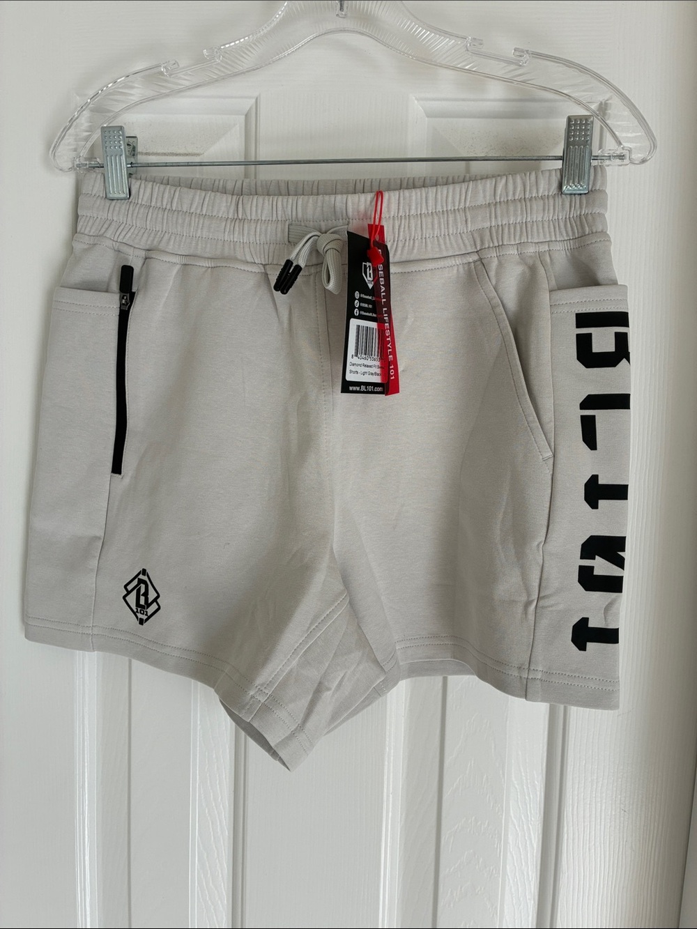 Baseball Lifestyle 101 Men's Athletic Shorts in Light Gray